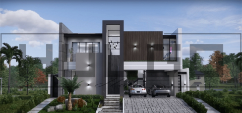 Proiecte Case P + 1 Etaj - H015 Proiect P+1 13X20 460mp - HULGO Haus | Proiecte de Case Moderne, Exclusiviste și Funcționale, Design Premium pentru Locuințe de Lux și Eficiență Maximă