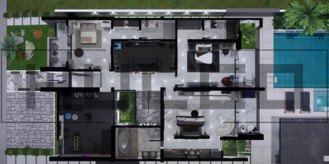 H015 Proiect P+1 13X20 460mp - HULGO Haus | Proiecte de Case Moderne, Exclusiviste și Funcționale, Design Premium pentru Locuințe de Lux și Eficiență Maximă [6]