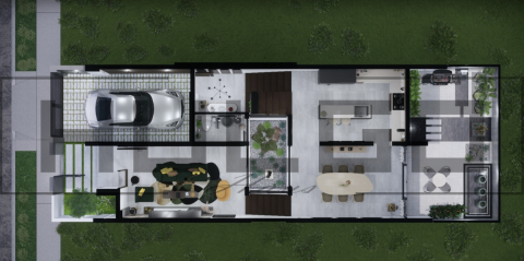 H019 Proiect P+2 7x16 245mp - HULGO Haus | Proiecte de Case Moderne, Exclusiviste și Funcționale, Design Premium pentru Locuințe de Lux și Eficiență Maximă [3]