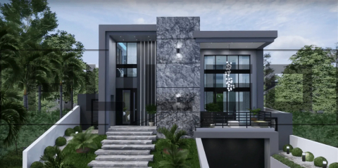 Proiecte Case P + 1 Etaj - H021 Proiect D+P+1 11X20 530mp - HULGO Haus | Proiecte de Case Moderne, Exclusiviste și Funcționale, Design Premium pentru Locuințe de Lux și Eficiență Maximă