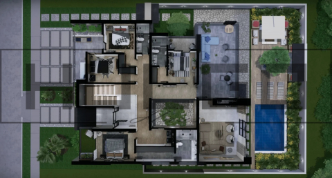 H024 Proiect P+1 16X20 265mp - HULGO Haus | Proiecte de Case Moderne, Exclusiviste și Funcționale, Design Premium pentru Locuințe de Lux și Eficiență Maximă [4]
