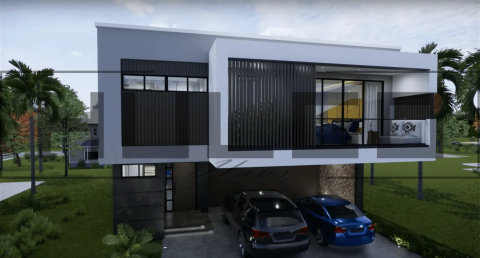 H025 Proiect P+1 10x16 255mp - HULGO Haus | Proiecte de Case Moderne, Exclusiviste și Funcționale, Design Premium pentru Locuințe de Lux și Eficiență Maximă [2]