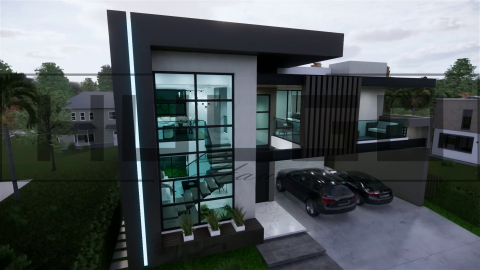 H026 Proiect P1 14x17 425mp - HULGO Haus | Proiecte de Case Moderne, Exclusiviste și Funcționale, Design Premium pentru Locuințe de Lux și Eficiență Maximă [1]