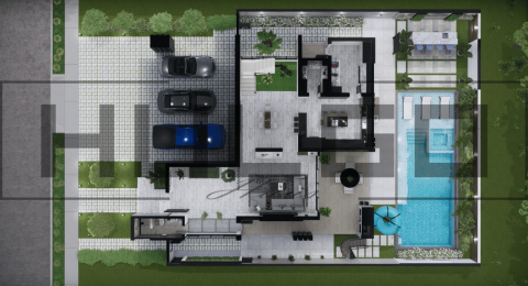 H027 Proiect P+1 16x19 545mp - HULGO Haus | Proiecte de Case Moderne, Exclusiviste și Funcționale, Design Premium pentru Locuințe de Lux și Eficiență Maximă [3]