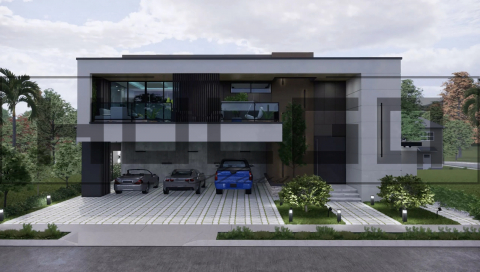 Proiecte Case P + 1 Etaj - H027 Proiect P+1 16x19 545mp - HULGO Haus | Proiecte de Case Moderne, Exclusiviste și Funcționale, Design Premium pentru Locuințe de Lux și Eficiență Maximă