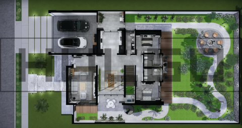 H028 Proiect P+1 15x20 460mp - HULGO Haus | Proiecte de Case Moderne, Exclusiviste și Funcționale, Design Premium pentru Locuințe de Lux și Eficiență Maximă [2]