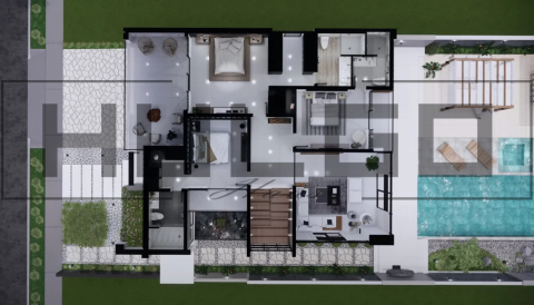 H029 Proiect P+1 13x16 365mp - HULGO Haus | Proiecte de Case Moderne, Exclusiviste și Funcționale, Design Premium pentru Locuințe de Lux și Eficiență Maximă [3]