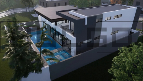 H032 Proiect P+1 18x18 465mp - HULGO Haus | Proiecte de Case Moderne, Exclusiviste și Funcționale, Design Premium pentru Locuințe de Lux și Eficiență Maximă [1]