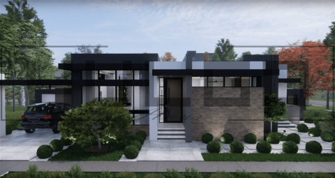 Proiecte Case Parter - H033 Proiect Parter 15x20 265mp - HULGO Haus | Proiecte de Case Moderne, Exclusiviste și Funcționale, Design Premium pentru Locuințe de Lux și Eficiență Maximă