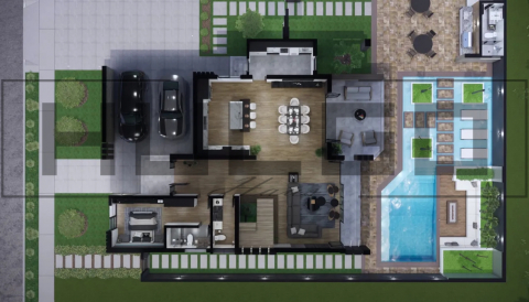 H035 Proiect P+1 15x20 715mp - HULGO Haus | Proiecte de Case Moderne, Exclusiviste și Funcționale, Design Premium pentru Locuințe de Lux și Eficiență Maximă [2]