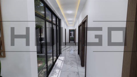 H042 Proiect Parter 8X18 135mp - HULGO Haus | Proiecte de Case Moderne, Exclusiviste și Funcționale, Design Premium pentru Locuințe de Lux și Eficiență Maximă [4]