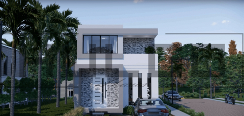 Proiecte Case P + 1 Etaj - H048 Proiect P+1 6x12 142mp - HULGO Haus | Proiecte de Case Moderne, Exclusiviste și Funcționale, Design Premium pentru Locuințe de Lux și Eficiență Maximă