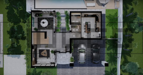 H049 Proiect P+1 16x12 315mp - HULGO Haus | Proiecte de Case Moderne, Exclusiviste și Funcționale, Design Premium pentru Locuințe de Lux și Eficiență Maximă [2]