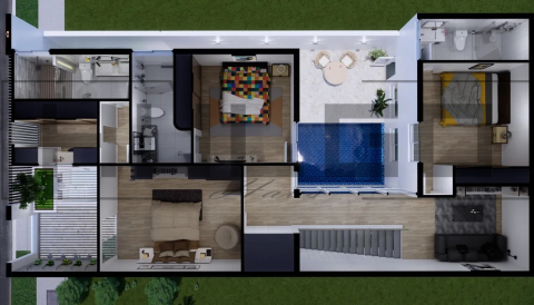 H054 Proiect P+1 9x18m 225mp - HULGO Haus | Proiecte de Case Moderne, Exclusiviste și Funcționale, Design Premium pentru Locuințe de Lux și Eficiență Maximă [3]