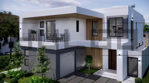 H059 Proiect P+1 12x21m 485mp - HULGO Haus | Proiecte de Case Moderne, Exclusiviste și Funcționale, Design Premium pentru Locuințe de Lux și Eficiență Maximă [4]