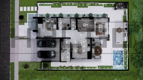 H062 Proiect P+1 12x20m 425mp - HULGO Haus | Proiecte de Case Moderne, Exclusiviste și Funcționale, Design Premium pentru Locuințe de Lux și Eficiență Maximă [2]