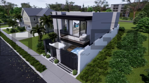 H063 Proiect P+1 8x19m 275mp - HULGO Haus | Proiecte de Case Moderne, Exclusiviste și Funcționale, Design Premium pentru Locuințe de Lux și Eficiență Maximă [1]