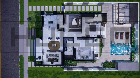 H064 Proiect P+1 13x17m 355mp - HULGO Haus | Proiecte de Case Moderne, Exclusiviste și Funcționale, Design Premium pentru Locuințe de Lux și Eficiență Maximă [3]