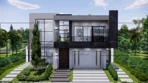 Proiecte Case P + 1 Etaj - H064 Proiect P+1 13x17m 355mp - HULGO Haus | Proiecte de Case Moderne, Exclusiviste și Funcționale, Design Premium pentru Locuințe de Lux și Eficiență Maximă