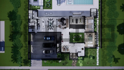 H068 Proiect P+1 28x21m 930mp - HULGO Haus | Proiecte de Case Moderne, Exclusiviste și Funcționale, Design Premium pentru Locuințe de Lux și Eficiență Maximă [2]