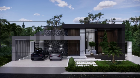 Proiecte Case Parter - H073 Proiect Parter 18x20m 295mp - HULGO Haus | Proiecte de Case Moderne, Exclusiviste și Funcționale, Design Premium pentru Locuințe de Lux și Eficiență Maximă