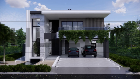 Toate Proiectele - H077 Proiect P+1 12x19m 440mp - HULGO Haus | Proiecte de Case Moderne, Exclusiviste și Funcționale, Design Premium pentru Locuințe de Lux și Eficiență Maximă