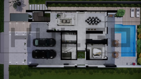 H077 Proiect P+1 12x19m 440mp - HULGO Haus | Proiecte de Case Moderne, Exclusiviste și Funcționale, Design Premium pentru Locuințe de Lux și Eficiență Maximă [2]