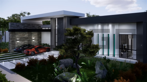 H080 Proiect Parter 21x25m 415mp - HULGO Haus | Proiecte de Case Moderne, Exclusiviste și Funcționale, Design Premium pentru Locuințe de Lux și Eficiență Maximă [3]