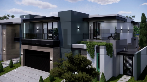 H081 Proiect P+2 21x17m 600mp - HULGO Haus | Proiecte de Case Moderne, Exclusiviste și Funcționale, Design Premium pentru Locuințe de Lux și Eficiență Maximă [4]