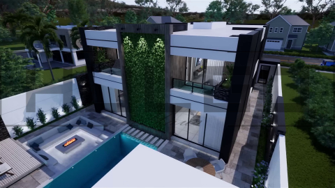 H082 Proiect P+1 11x22m 455mp - HULGO Haus | Proiecte de Case Moderne, Exclusiviste și Funcționale, Design Premium pentru Locuințe de Lux și Eficiență Maximă [1]