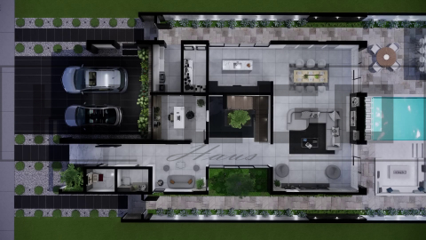 H082 Proiect P+1 11x22m 455mp - HULGO Haus | Proiecte de Case Moderne, Exclusiviste și Funcționale, Design Premium pentru Locuințe de Lux și Eficiență Maximă [2]