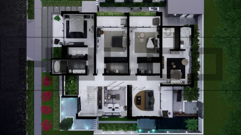 H083 Proiect P+1 15x20m 500mp - HULGO Haus | Proiecte de Case Moderne, Exclusiviste și Funcționale, Design Premium pentru Locuințe de Lux și Eficiență Maximă [3]