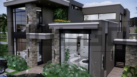 H086 Proiect P+1 11x19m 355mp - HULGO Haus | Proiecte de Case Moderne, Exclusiviste și Funcționale, Design Premium pentru Locuințe de Lux și Eficiență Maximă [1]