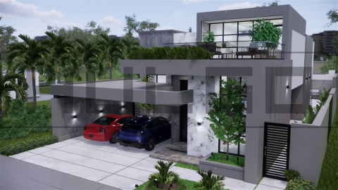 H088 Proiect P+1 12x30m 395mp - HULGO Haus | Proiecte de Case Moderne, Exclusiviste și Funcționale, Design Premium pentru Locuințe de Lux și Eficiență Maximă [4]