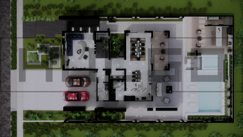 H093 Proiect P+1 17x21m 550mp - HULGO Haus | Proiecte de Case Moderne, Exclusiviste și Funcționale, Design Premium pentru Locuințe de Lux și Eficiență Maximă [2]