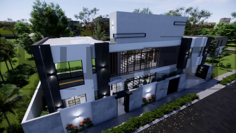 H094 Proiect P+2 24x10m 355mp - HULGO Haus | Proiecte de Case Moderne, Exclusiviste și Funcționale, Design Premium pentru Locuințe de Lux și Eficiență Maximă [1]