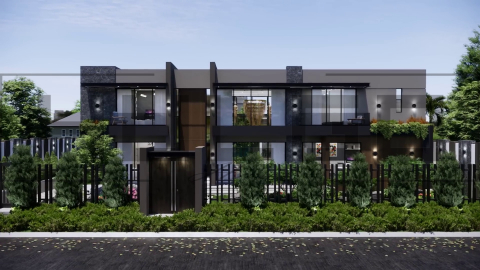 Toate Proiectele - H096 Proiect P+1 22x20m 895mp - HULGO Haus | Proiecte de Case Moderne, Exclusiviste și Funcționale, Design Premium pentru Locuințe de Lux și Eficiență Maximă