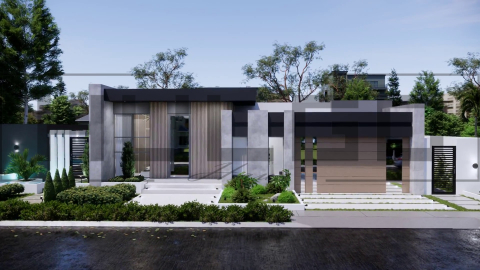 Proiecte Case Parter - H098 Proiect Parter 20x24m 330mp - HULGO Haus | Proiecte de Case Moderne, Exclusiviste și Funcționale, Design Premium pentru Locuințe de Lux și Eficiență Maximă