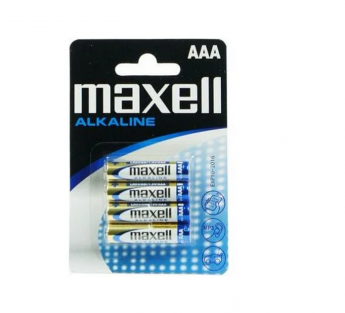 Baterie Maxell Alkaline AAA R3 1,5V alcalina set 4 buc. [2]