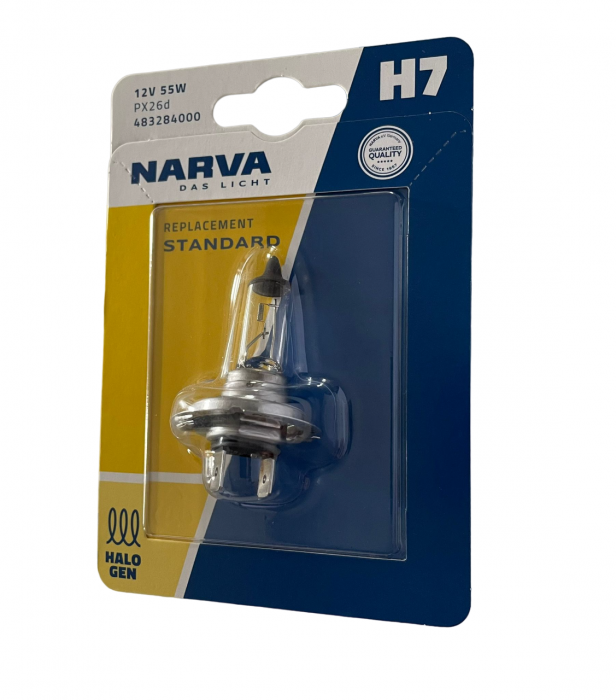 Bec halogen Narva H7, tensiune 12V, putere 55W [1]