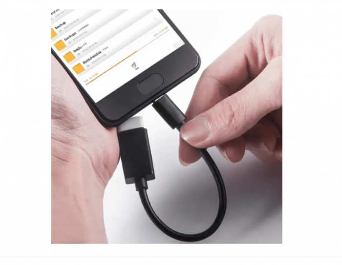 Cablu OTG, conector USB tip C tata la USB 2.0 mama, lungime 20 cm [2]