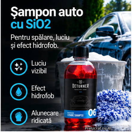 Deturner Ceramic Shampoo 500 ml + Ultra Soft Microfiber - Set Intretinere Suprafete Ceramice [2]