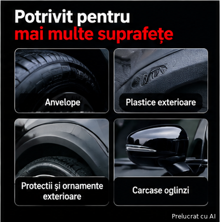 Deturner Creamy Tire Dressing 500 ml + Tire Shine Brush - Set Dressing si Intretinere Anvelope [6]