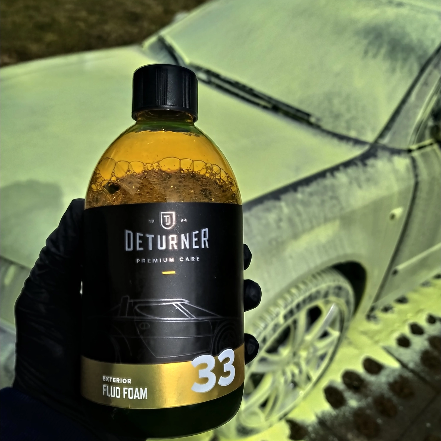 Deturner Fluo Foam 1L + Basic Microfiber Towel - Set Pre-spalare si Intretinere Auto [2]