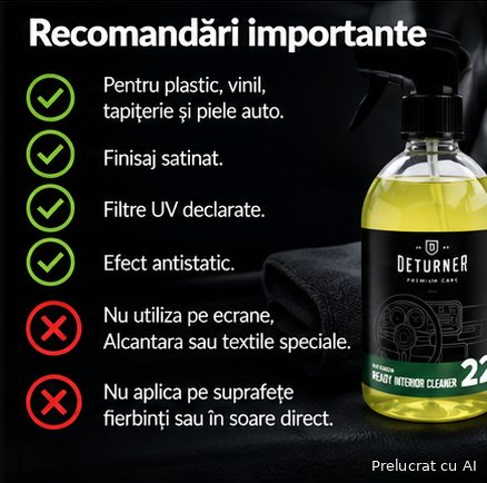 Deturner Ready Interior Cleaner – soluție profesională curățare interior auto [11]