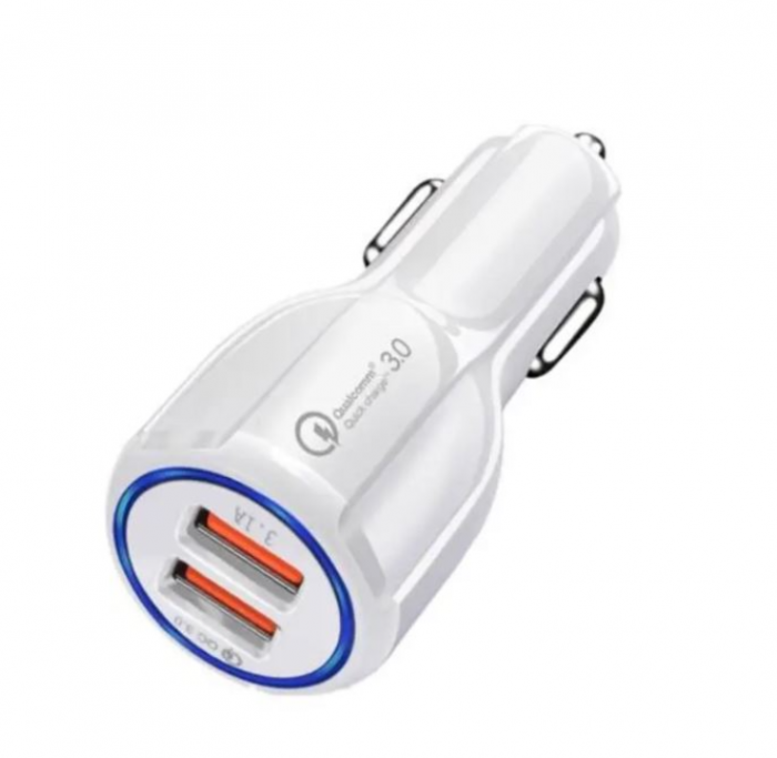 Incarcator Auto cu 2 Porturi USB, QC 3.0, Dual charge G-C21, Universal [3]