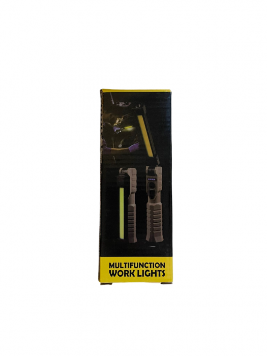 Lumina de Lucru LED Portabila, Multifuncționala cu Incarcare USB Type-C, HUOVA,  7 Moduri de Iluminare și Baza Magnetica - Iluminare Puternica, Pliabila 180°,15W, Waterproof [6]