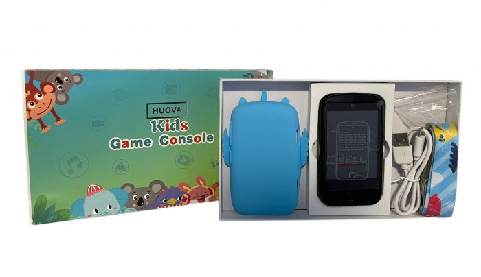 Smartphone Jucarie Pentru Copii, Ecran tactil de 2.8 inch, HUOVA®, Apeluri Telefonice-SIM, Camera Frontala, Sunete si Muzica, Jocuri Educative, Incarcare USB, 3 ani+,Negru [6]