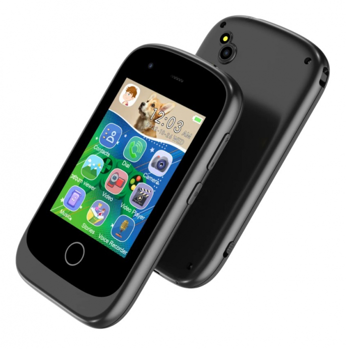 Telefon Mobil si Jucarie Educativa 2in1 Multifunctional HUOVA® cu 17 Jocuri , Apel si Contact , Camera Dubla , Video , 10 Audiobooks, Puzzle, Functii de Invatare,  Player MP3 , Blue , 3+Ani [3]