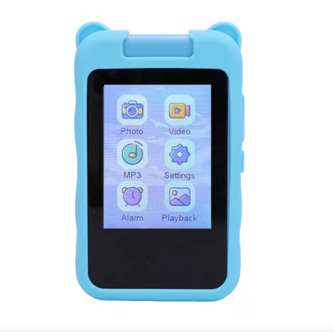 Telefon Mobil de Jucarie , Educativa 2in1 Multifunctional HUOVA®. cu ecran tactil de 2,8 inch, camera rabatabila 180 grade, jocuri educative, MP3, MP4, inregistrare video, Blue [4]